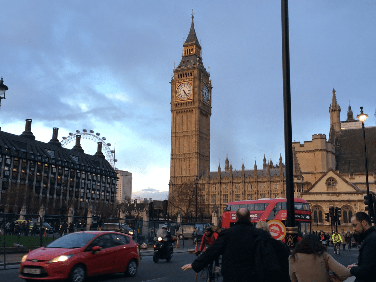 イギリス・ロンドンのビックベンの画像